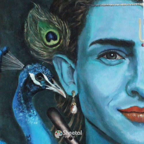  “Krishna's Grace” 12x16 Acrylic On Canvas board (Available as Original & Prints)