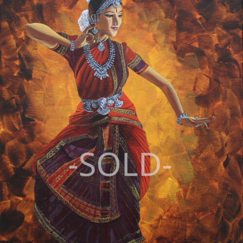 “Grace in motion” 11x14 Acrylic On Canvas (Sold)