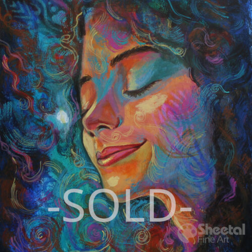  “Oneness & Bliss” 11x14 Acrylic On Paper (Sold)